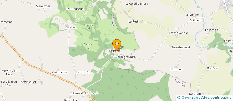 localisation de l'entreprise GFA ST ISIDORE  PLOERDUT