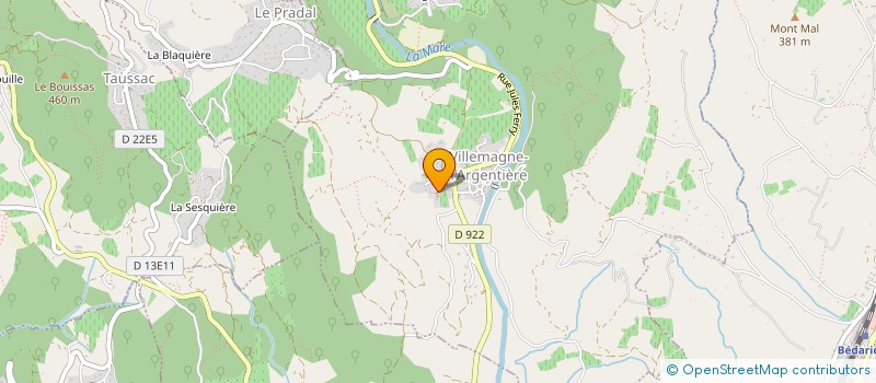 localisation de l'entreprise GFA ST MARTIN DU CROS  VILLEMAGNE-L'ARGENTIERE