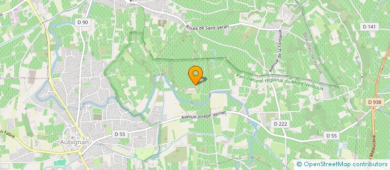 localisation de l'entreprise GFA ST SAUVEUR LES RES M REY  AUBIGNAN