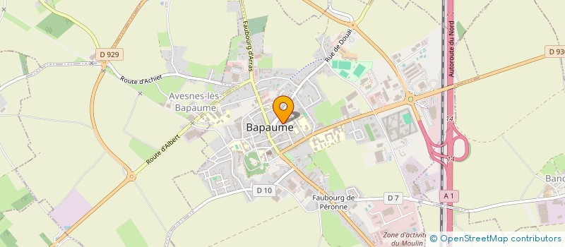 localisation de l'entreprise GFA ST VAAST  BAPAUME