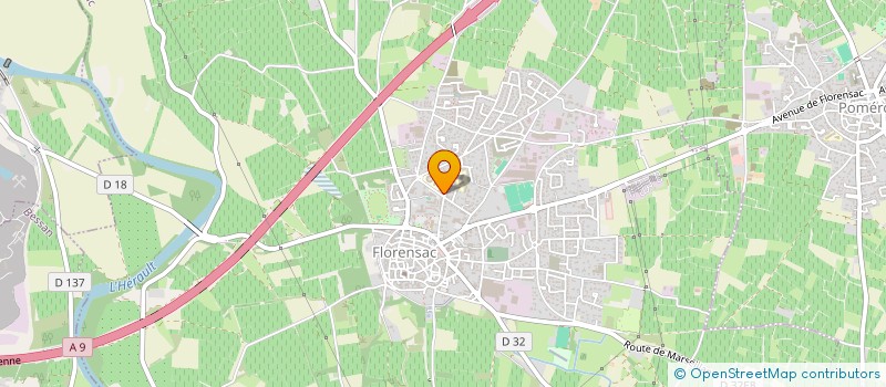 localisation de l'entreprise GFA STC  FLORENSAC