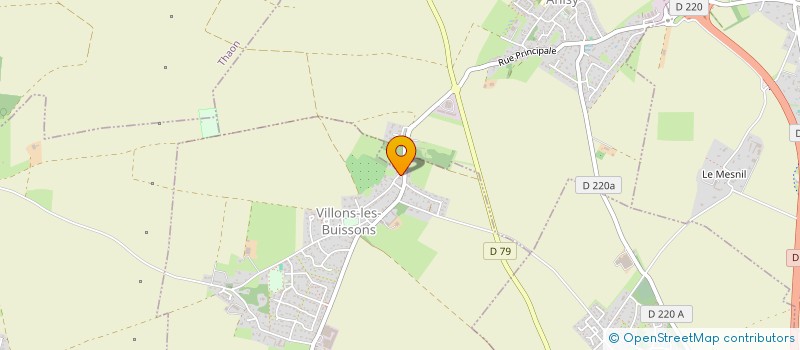 localisation de l'entreprise GFA STE CROIX  VILLONS-LES-BUISSONS