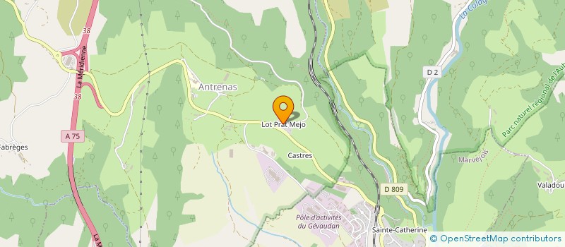 localisation de l'entreprise GFA SUDRE  LACHAMP-RIBENNES