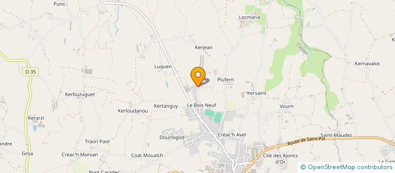 localisation de l'entreprise GFA SUR LA BUTTE à CLEDER