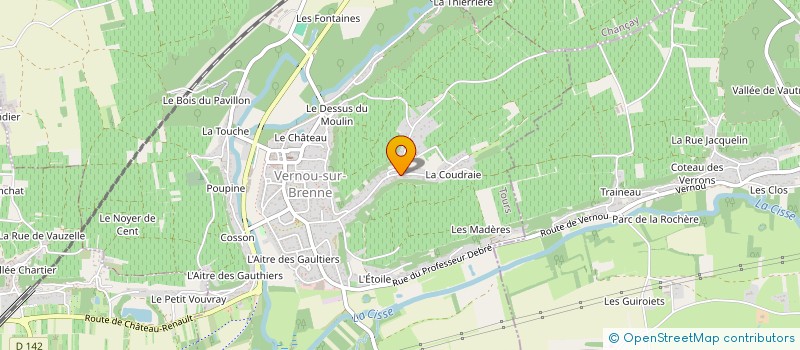 localisation de l'entreprise GFA SYLGIL  VERNOU-SUR-BRENNE