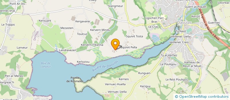 localisation de l'entreprise GFA TAD-KOZH  DIRINON