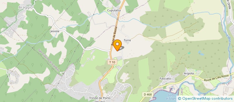 localisation de l'entreprise GFA TERRA UNITA  PORTO-VECCHIO