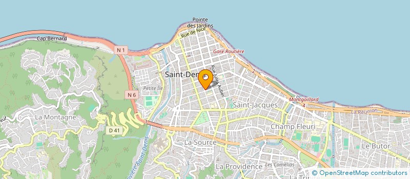 localisation de l'entreprise GFA TERRE ROUGE à SAINT-DENIS