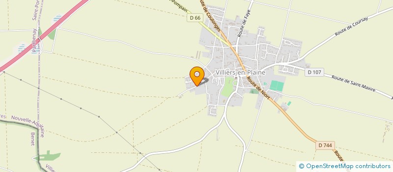 localisation de l'entreprise GFA TERSEVRE  VILLIERS-EN-PLAINE
