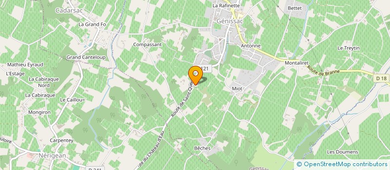 localisation de l'entreprise GFA TERTRE SERECH  GREZILLAC