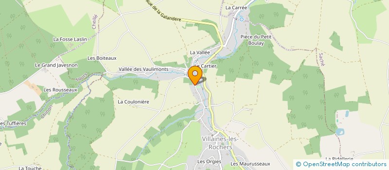 localisation de l'entreprise GFA THIERCELIEUX  VILLAINES-LES-ROCHERS