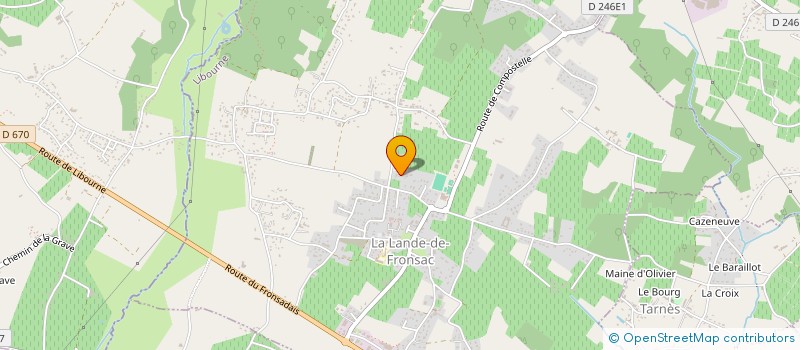 localisation de l'entreprise GFA THOMAS HERVE  LA LANDE-DE-FRONSAC