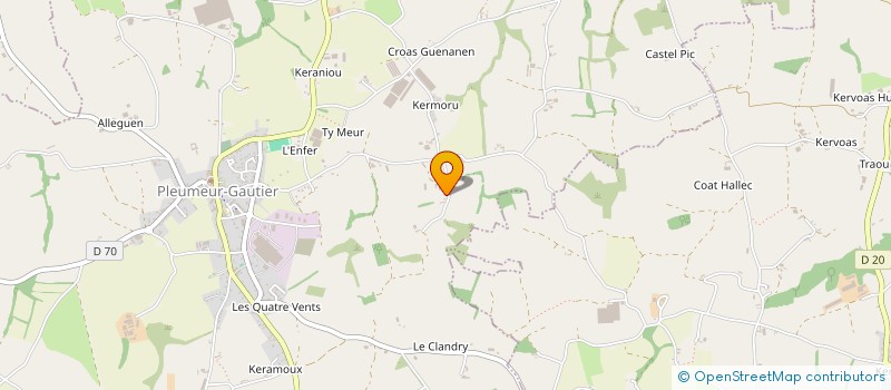localisation de l'entreprise GFA THOMAS L'HOSTIS  PLEUMEUR-GAUTIER