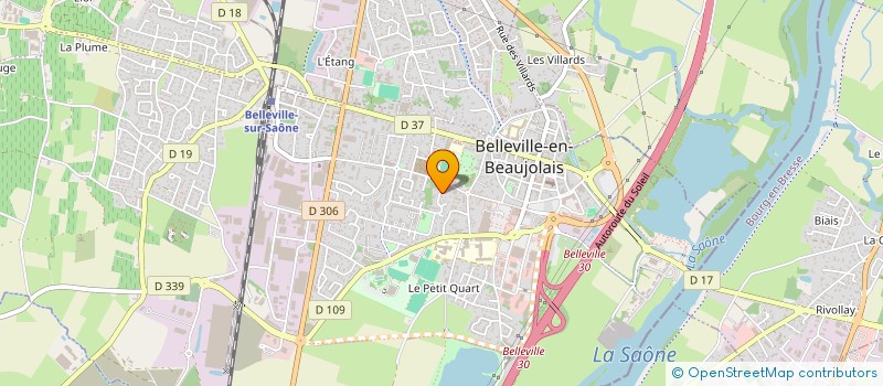 localisation de l'entreprise GFA THOMAZO  BELLEVILLE-EN-BEAUJOLAIS