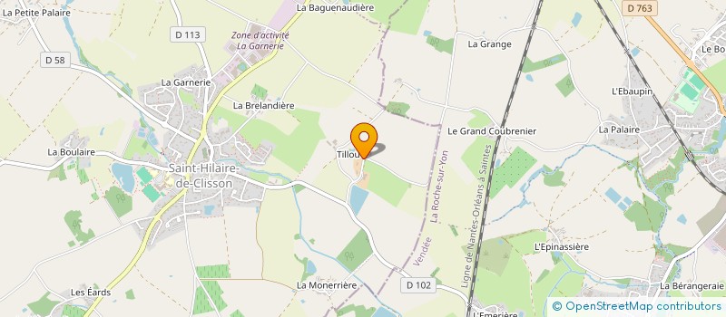 localisation de l'entreprise GFA THUAUD  SAINT-HILAIRE-DE-CLISSON