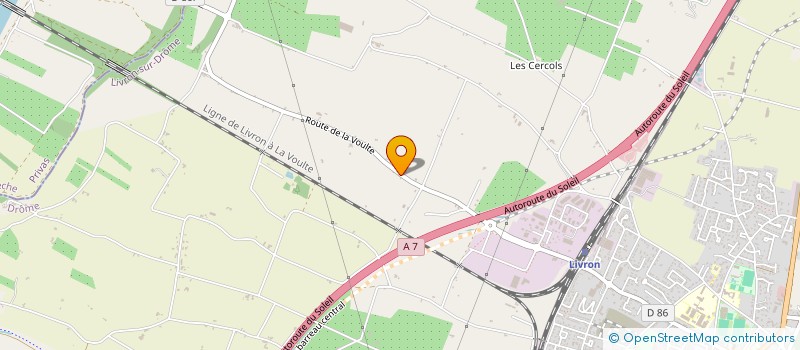 localisation de l'entreprise GFA TISSERON FRERES  LIVRON-SUR-DROME