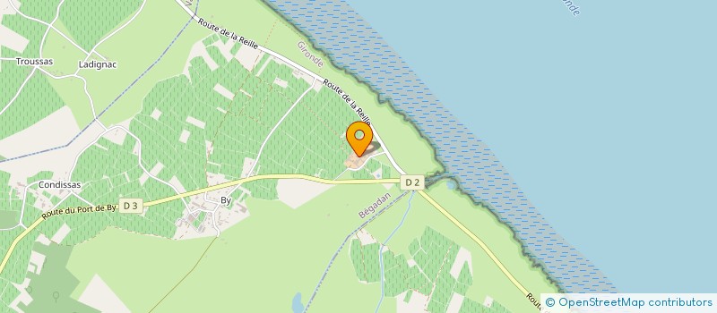 localisation de l'entreprise GFA TOUR SAINT BONNET  SAINT-CHRISTOLY-MEDOC