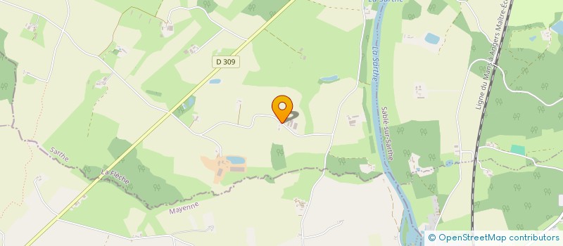 localisation de l'entreprise GFA TPM  SOUVIGNE-SUR-SARTHE