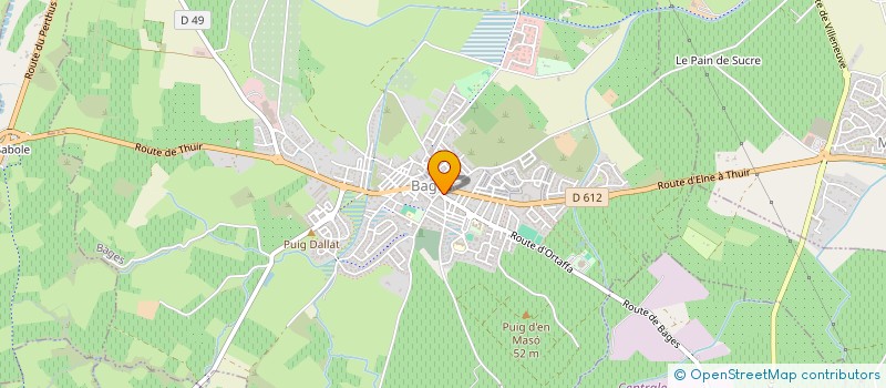localisation de l'entreprise GFA TRAKSO  BAGES