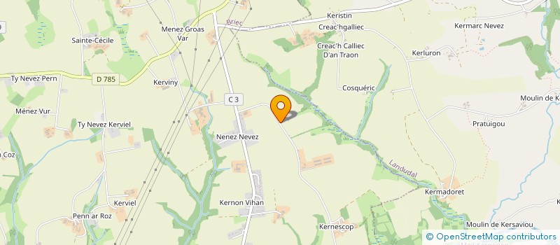 localisation de l'entreprise GFA TREOUZON  BRIEC