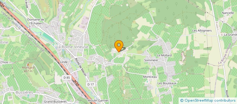 localisation de l'entreprise GFA TROUILLET - LEBEAU  SOLUTRE-POUILLY