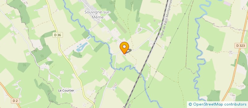 localisation de l'entreprise GFA TUFFIER  SOUVIGNE-SUR-MEME