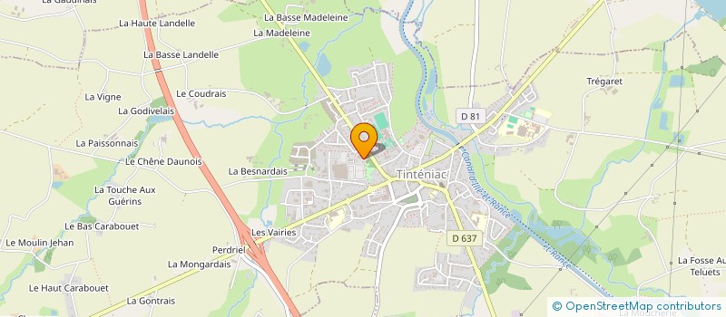 localisation de l'entreprise GFA TULOUP  TINTENIAC