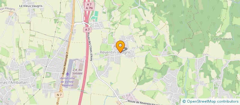 localisation de l'entreprise GFA V&P BURGAUD  REVENTIN-VAUGRIS