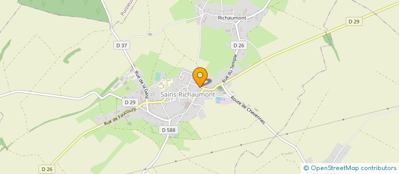 localisation de l'entreprise GFA VAN ISACKER-NUTTENS  SAINS-RICHAUMONT