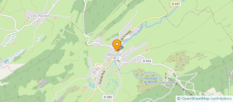 localisation de l'entreprise GFA VAUCHERET  MOUTHE