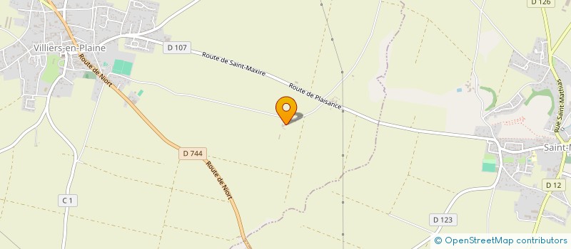 localisation de l'entreprise GFA VEILLAT  VILLIERS-EN-PLAINE