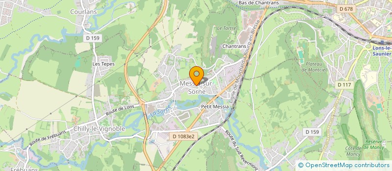 localisation de l'entreprise GFA VERBONNE  COURLANS