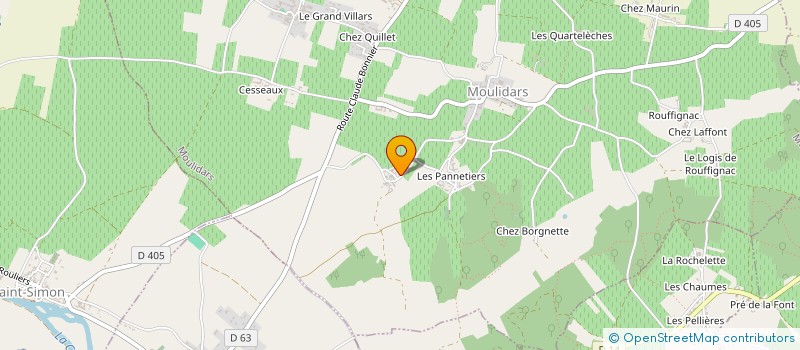 localisation de l'entreprise GFA VIGERIE à MOULIDARS