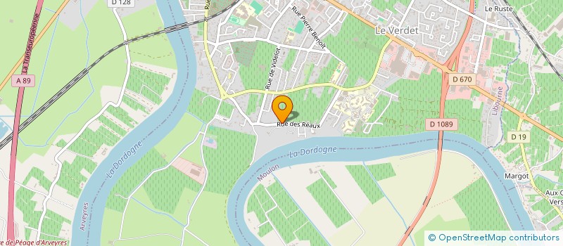localisation de l'entreprise GFA VIGNOBLES DEBACQUE  LIBOURNE