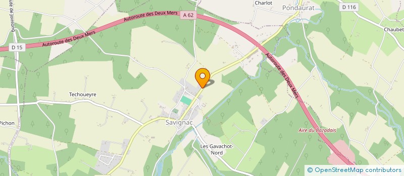 localisation de l'entreprise GFA VIGNOBLES GREFFIER CLAUDE  SAVIGNAC