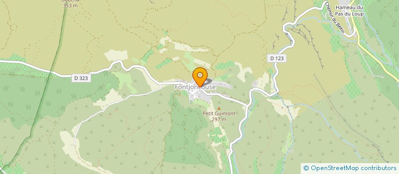 localisation de l'entreprise GFA VIGNOBLES MARAIS  FONTJONCOUSE