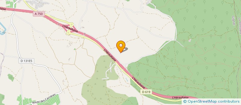 localisation de l'entreprise GFA VIGNOBLES VALLAT  MONTPEYROUX