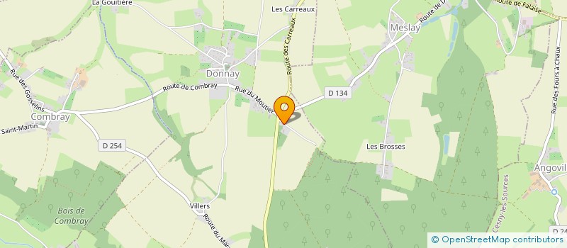 localisation de l'entreprise GFA VILLENEUVE  DONNAY