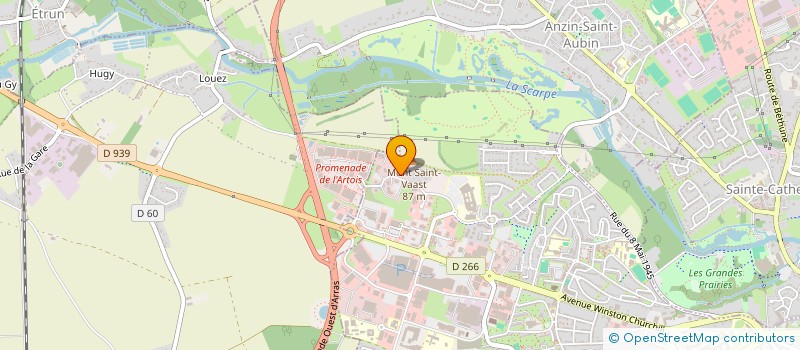 localisation de l'entreprise GFA VIMONTVILLE à ARRAS
