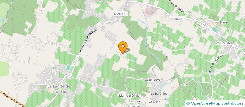 localisation de l'entreprise GFA VIRGINIE THUNEVIN  LA LANDE DE FRONSAC