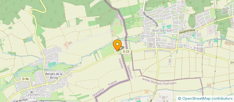 localisation de l'entreprise GFA WURGLER A.F.  LEYMEN