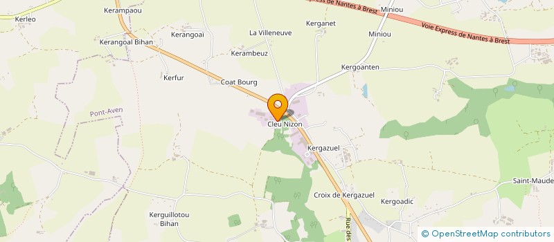 localisation de l'entreprise GFA YCL LE ROY  PONT AVEN