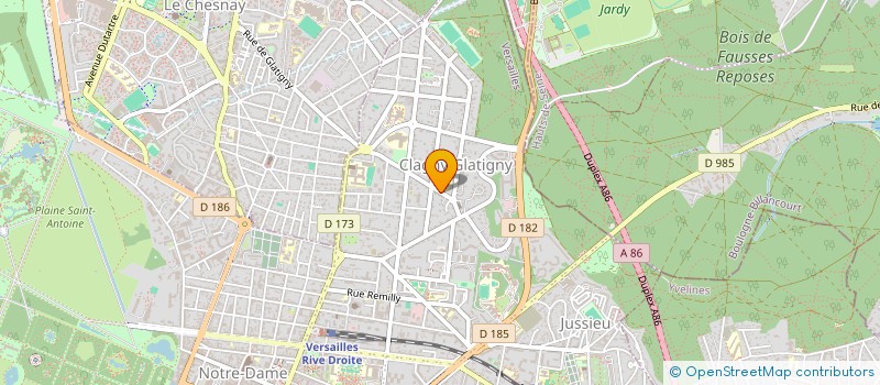 localisation de l'entreprise GFAB à VERSAILLES