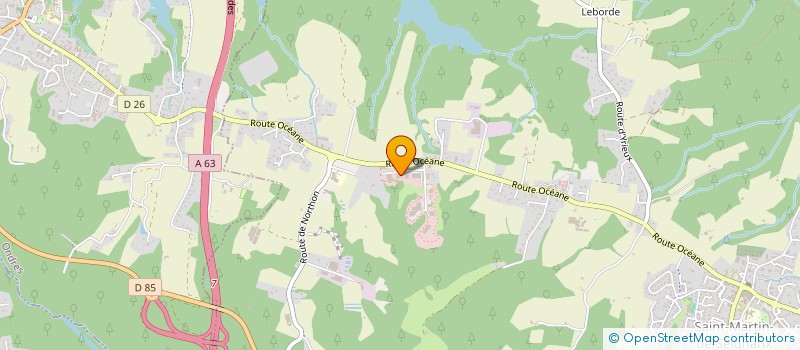 localisation de l'entreprise GFAF DES VERGERS DE L HERMITAG  SAINT-MARTIN-DE-SEIGNANX