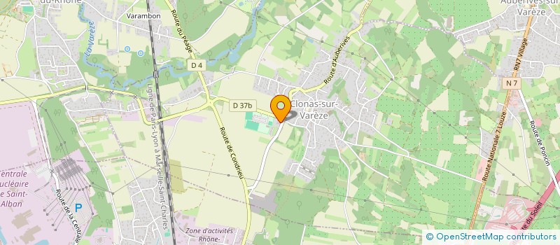 localisation de l'entreprise GFAI DE LA MADELEINE  CLONAS-SUR-VAREZE