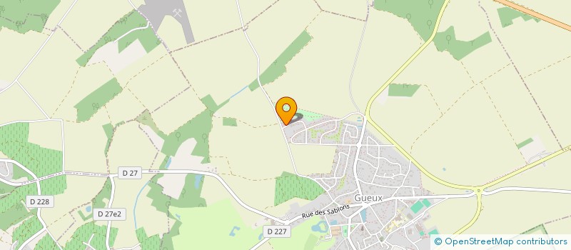 localisation de l'entreprise GFAM  GUEUX