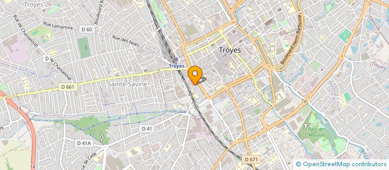 localisation de l'entreprise GFAM DE L'AUBE  SAINTE-SAVINE