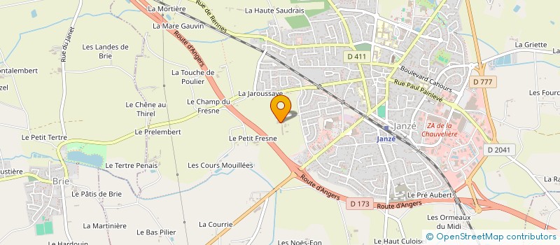 localisation de l'entreprise GFAM DE LA CHOUANIERE  BOISTRUDAN