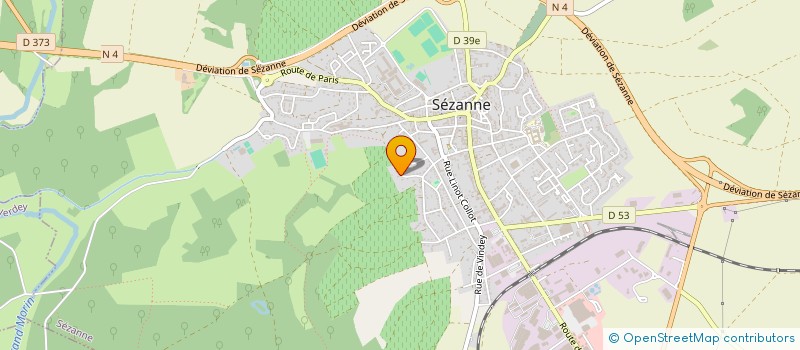 localisation de l'entreprise GFAV DES NONOTTES à SEZANNE