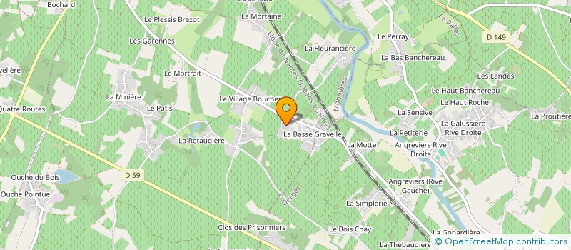 localisation de l'entreprise GFAV DU HALLAY  LA HAIE-FOUASSIERE